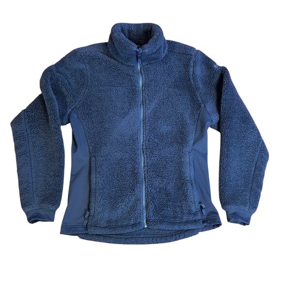 HELLY HANSEN Blue Precious Full Zip Outdoor Fleece Jacket Women's Size Medium - Picture 1 of 8